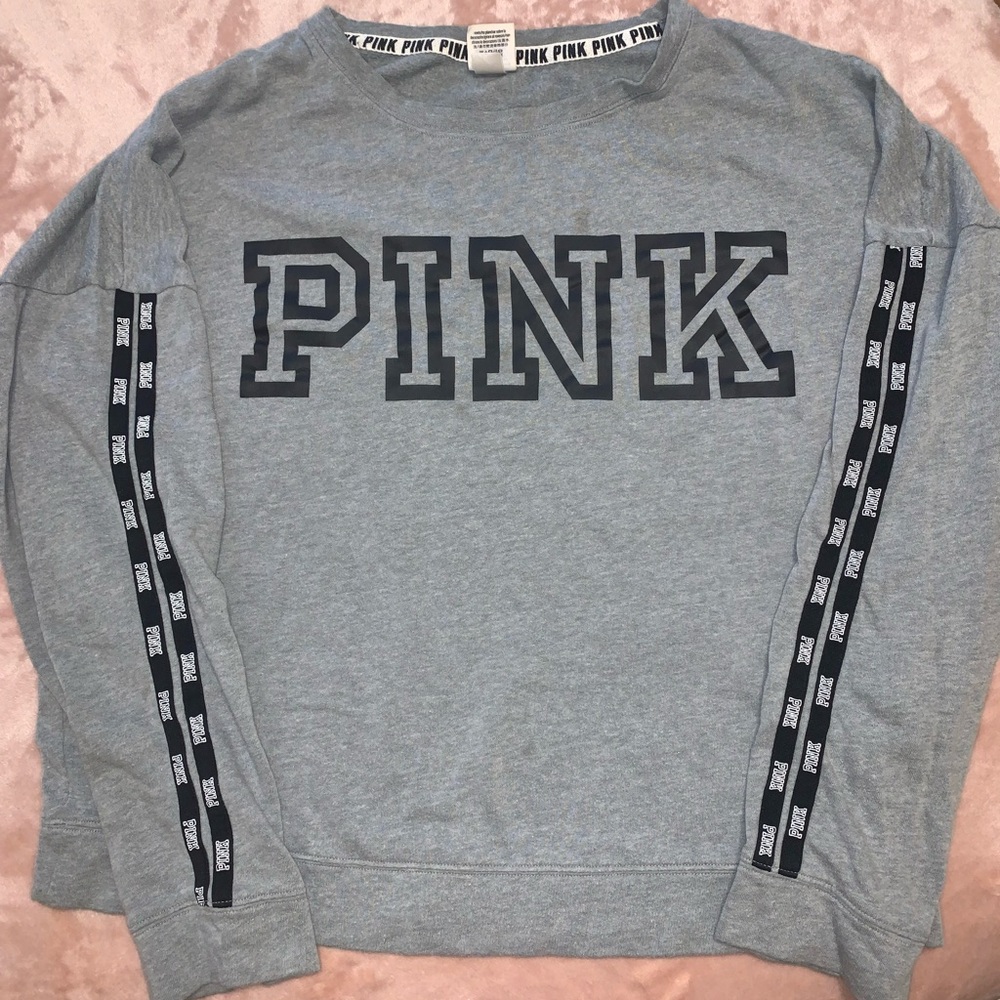 VS PINK grey top